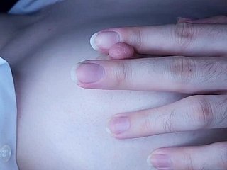 NIPPLE PLAY, BITE Increased by Swell up NIPPLES // Natural Asian Tits // Japanese Special Massage