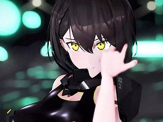 Dày Sex-Android - Nóng Dance + Dần dần cởi quần áo (3D HENTAI)