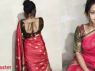 Desi indien Bhabhi Ko Lal Sari Mein Jabarjat Choda Hai _ Overlay chaud glum