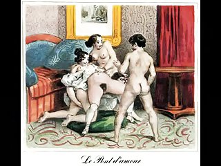Erótica Biedermeier acero Grabados - Johann Nepomunk Geiger